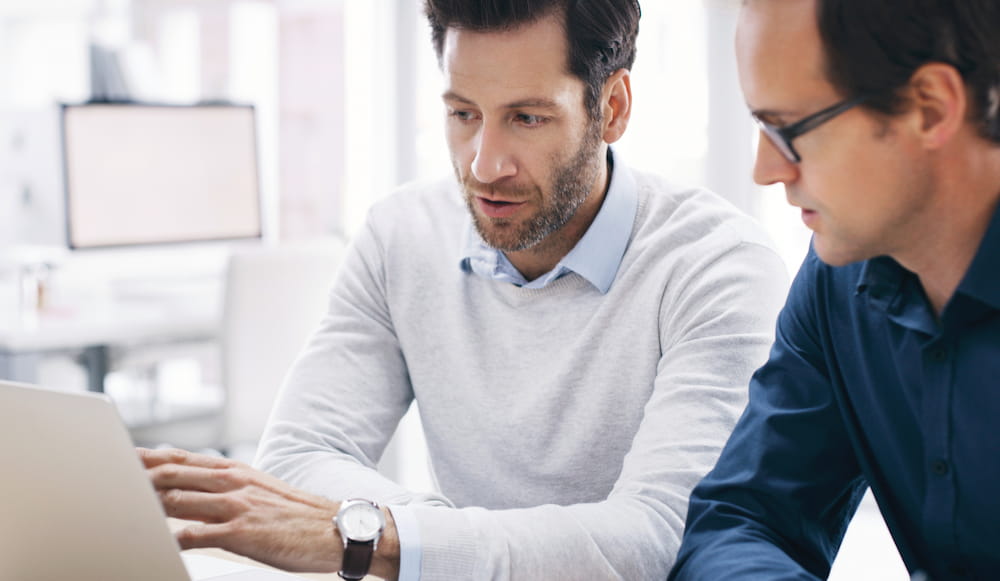 Investor reviewing real estate insights